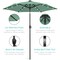 Best Choice Products 7.5ft Outdoor Solar Patio Umbrella for Deck, Pool w/ Tilt, Crank, LED Lights